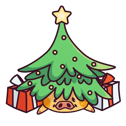 🎄 Стикер «Свинцент» для Telegram