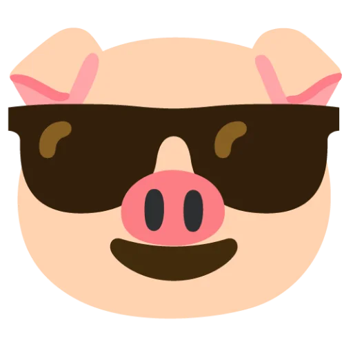 😎 Стикер «Свинка» для Telegram