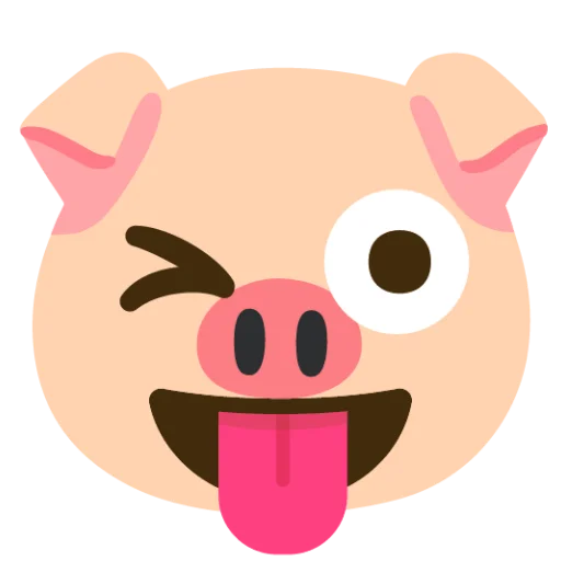 😜 Стикер «Свинка» для Telegram