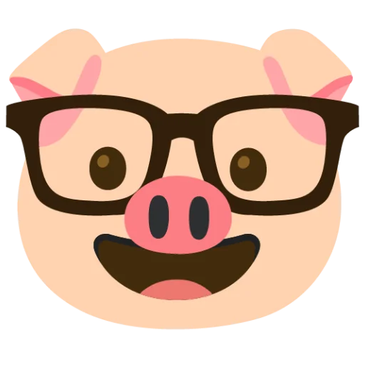 🤓 Стикер «Свинка» для Telegram