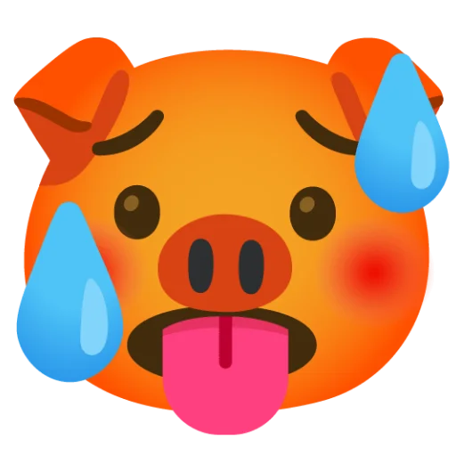 🥵 Стикер «Свинка» для Telegram