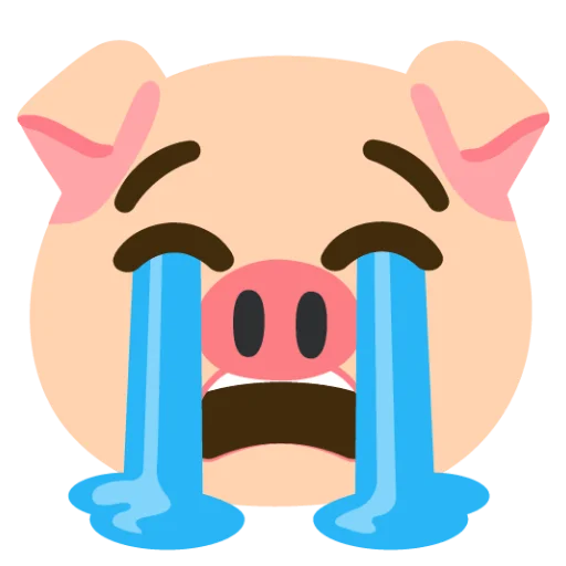 😭 Стикер «Свинка» для Telegram