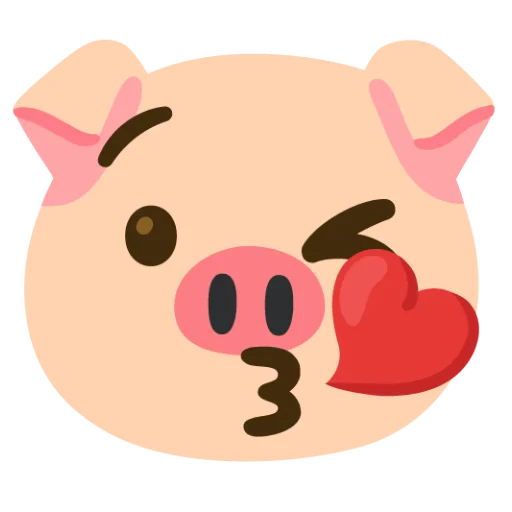 😘 Стикер «Свинка» для Telegram