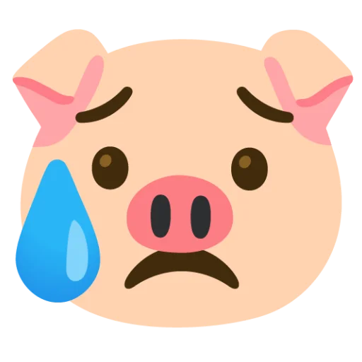 😢 Стикер «Свинка» для Telegram