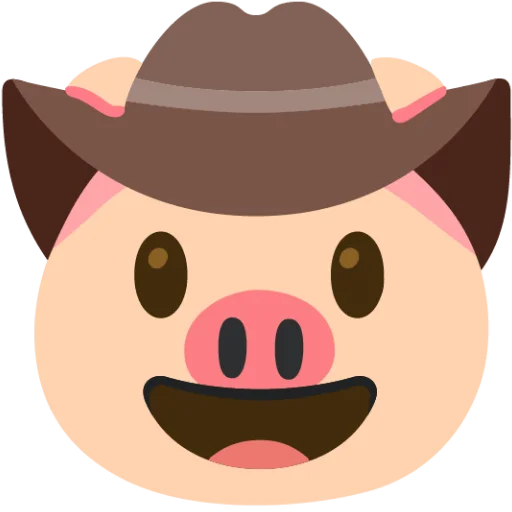 🤠 Стикер «Свинка» для Telegram