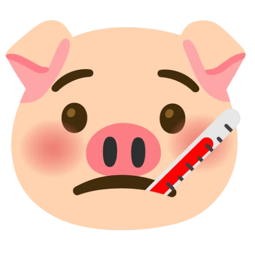 🤒 Стикер «Свинка» для Telegram
