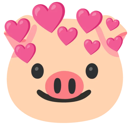 ❤ Стикер «Свинка» для Telegram