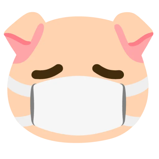 😷 Стикер «Свинка» для Telegram