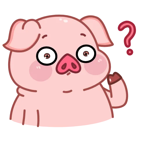 ❓ Стикер «Свинка» для Telegram