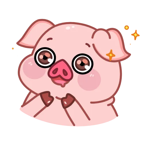 🤩 Стикер «Свинка» для Telegram