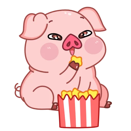 🍿 Стикер «Свинка» для Telegram