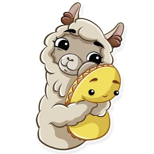 🤗 Стикер «alpaca» для Telegram