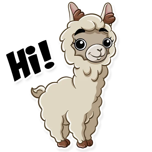 Стикерпак alpaca для Telegram