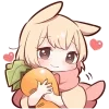 🥕 Эмодзи «Сладкий зайчик 4» для Telegram