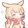 😋 Эмодзи «Сладкий зайчик 4» для Telegram