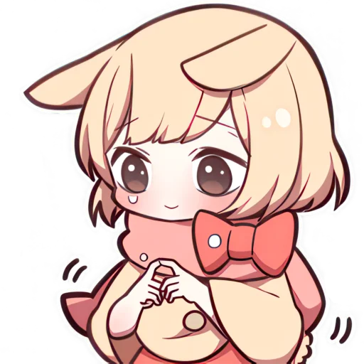 🥺 Стикер «Сладкий зайчик» для Telegram