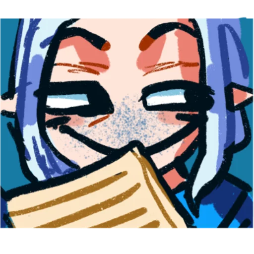 👀 Стикер «sweetavrorafox» для Telegram