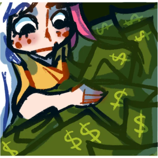 💵 Стикер «sweetavrorafox» для Telegram