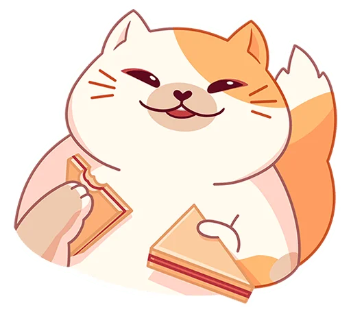 🥪 Стикер «Булочка без надписей» для Telegram