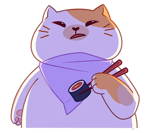 😈 Стикер «Булочка без надписей» для Telegram