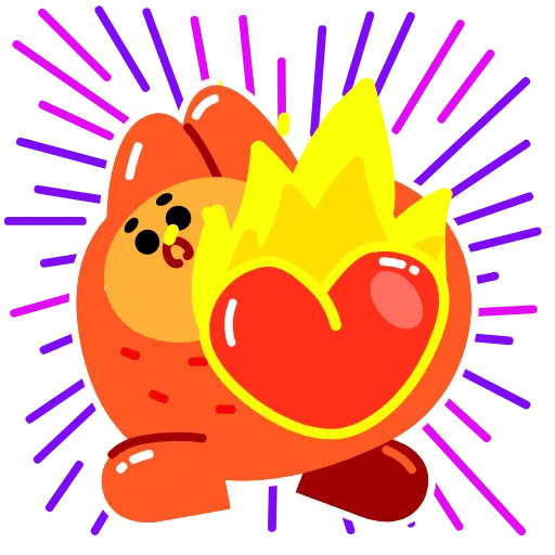 ❤️‍🔥 Стикер «Sweet Carrot» для Telegram
