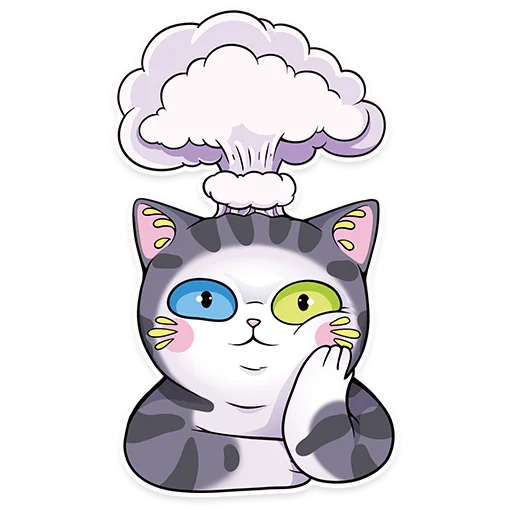 Стикерпак Sweet Cat для Telegram
