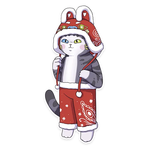 🎅 Стикер «Sweet Cat» для Telegram