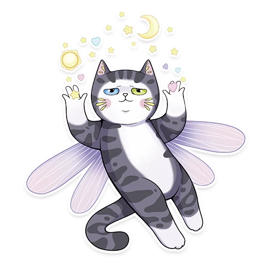 🦋 Стикер «Sweet Cat» для Telegram