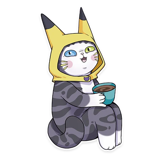 ☕️ Стикер «Sweet Cat» для Telegram