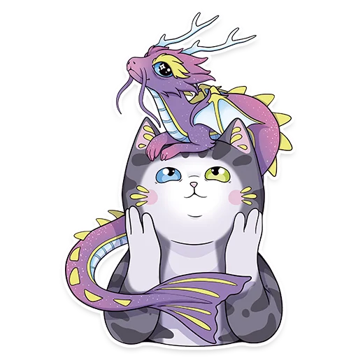 🐉 Стикер «Sweet Cat» для Telegram