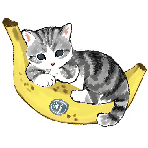 🍌 Стикер «Сладкие котята» для Telegram