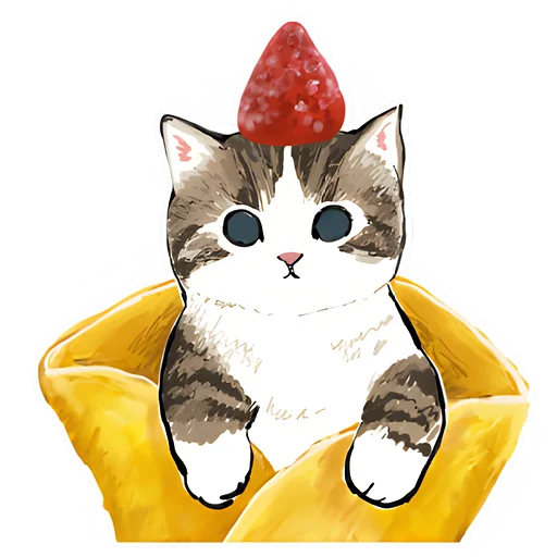 🍓 Стикер «Сладкие котята» для Telegram