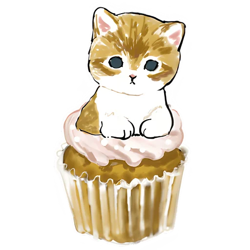 🧁 Стикер «Сладкие котята» для Telegram