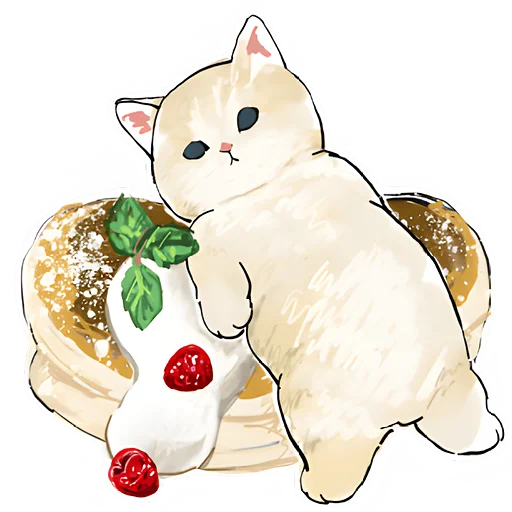 🎂 Стикер «Сладкие котята» для Telegram
