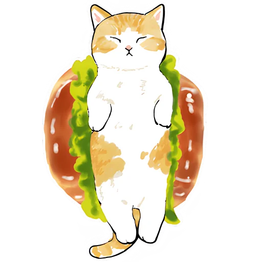 🥪 Стикер «Сладкие котята» для Telegram