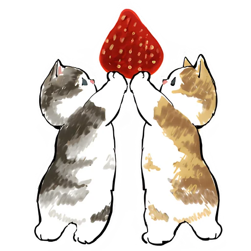🍓 Стикер «Сладкие котята» для Telegram