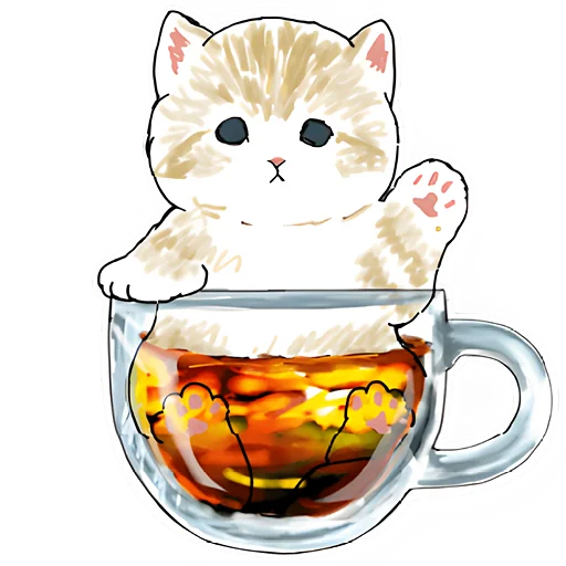 ☕ Стикер «Сладкие котята» для Telegram