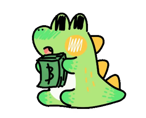 💵 Стикер «Sweet Croc» для Telegram