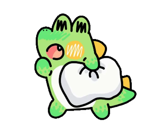 🥱 Стикер «Sweet Croc» для Telegram