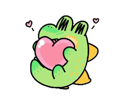 ❤ Стикер «Sweet Croc» для Telegram