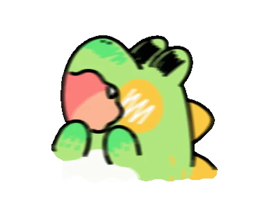 😱 Стикер «Sweet Croc» для Telegram
