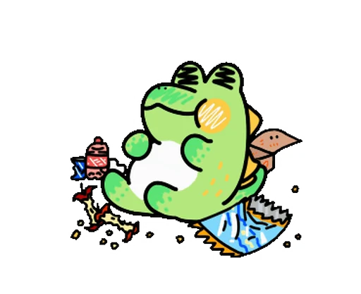 🍱 Стикер «Sweet Croc» для Telegram