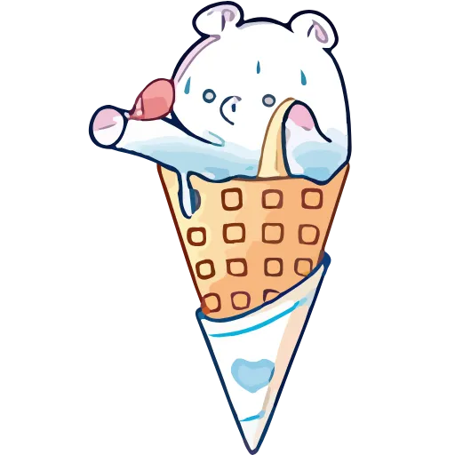 🐻‍❄️ Эмодзи «(*・ω・)ﾉsweetieanml» для Telegram
