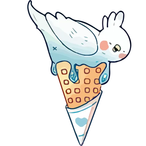 🦜 Эмодзи «(*・ω・)ﾉsweetieanml» для Telegram