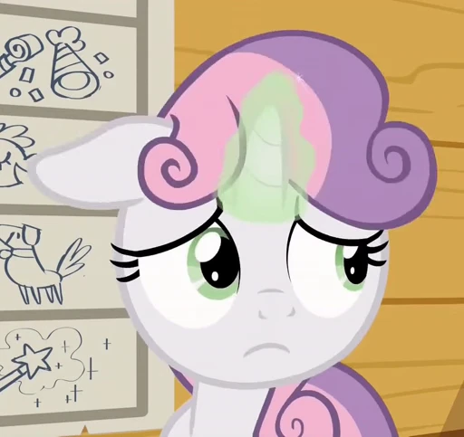 😞 Стикер «Sweetie Belle» для Telegram