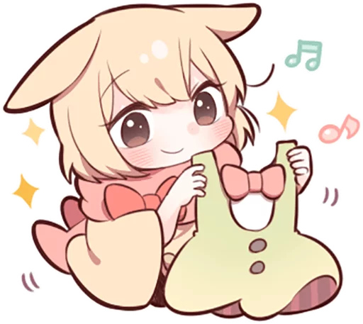 👗 Стикер «Sweetie Bunny (2)» для Telegram