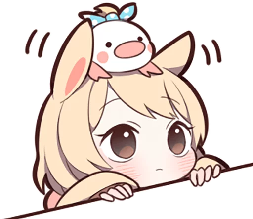 😶 Стикер «Sweetie Bunny» для Telegram