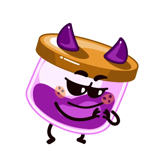 😈 Стикер «Jam» для Telegram