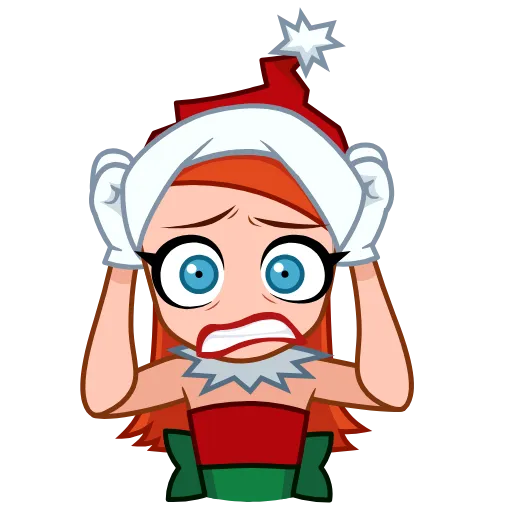 😨 Стикер «Sweety Santa» для Telegram