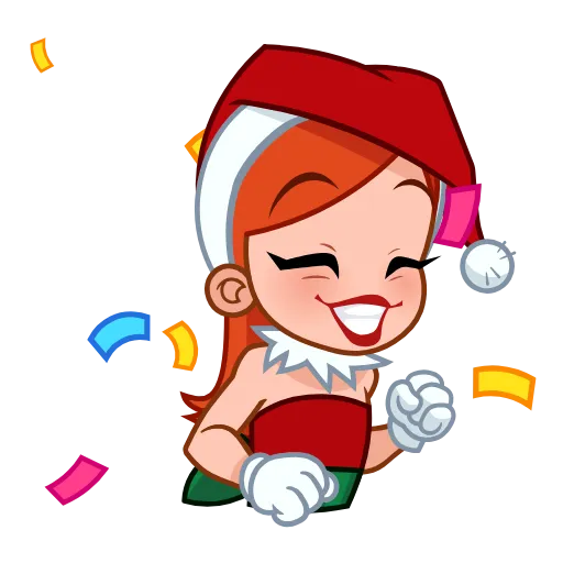 💃 Стикер «Sweety Santa» для Telegram